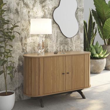 Imagem de Balcão Buffet 2 Portas TB289 Freijó Preto Fosco Dalla Costa