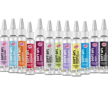 Imagem de Corante Soft Gel Kit com 12 Unidades 25g cada Mix