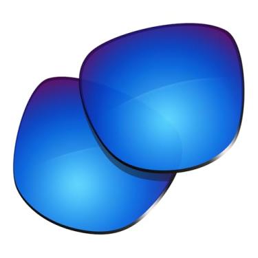 Imagem de Glintbay Lentes de óculos de sol de substituição 100% precisas para Ray-Ban Meta Wayfarer RW4008 53 mm - Espelhado azul gelo polarizado