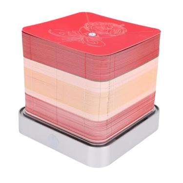 Imagem de TOPINCN Bloco de Notas de Arte de buquê de Rosas 3D, Escultura de Com Calendário 2026, Estátua de Em Camadas Com Design Leve, Bloco de Notas de Rasgo Manual para Decoração de (Vermelho)