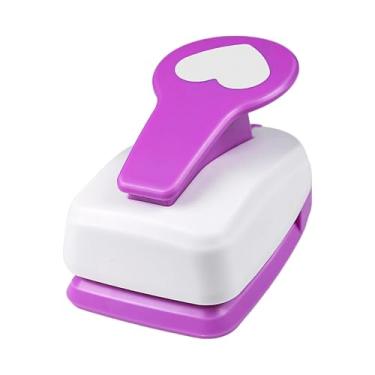 Imagem de KiBcsLic Perfurador de papel para artesanato, furador de papel em formato de furador manual portátil para cartões, acessórios para artesanato feito à mão, Coração