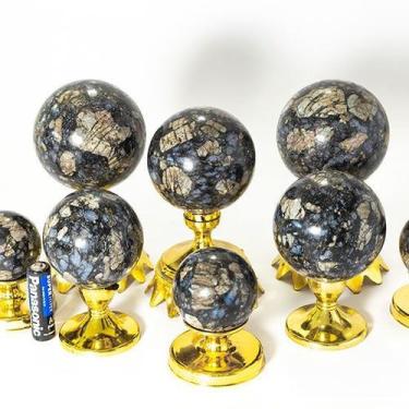 Imagem de 1 Kg Esfera Pedra Riolita Azul Bola Natural de Alta Qualidade para Ata