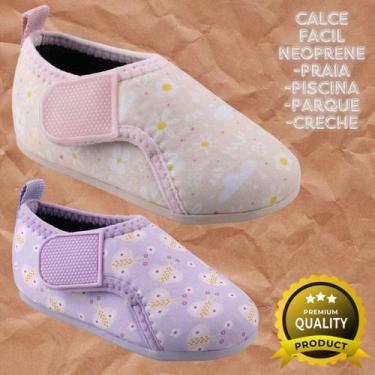 Imagem de TÊNIS SAPATILHA tiras autocolantes INFANTIL NEOPRENE PRAIA PISCINA CRE