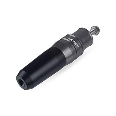 Imagem de XLYJ Para Honda NC750S Moldura de alumínio para motocicleta, almofadas de colisão deslizantes de escape, protetor de colisão com logotipo e proteção contra quedas (Cor: Cromo)