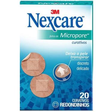 Imagem de Curativo Nexcare Micropore Redondos 20 Unidades