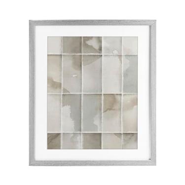 Imagem de Stupell Industries Impressão geométrica geométrica do despertar neutro sob o vidro design de Emma Peal, 53 x 43 cm