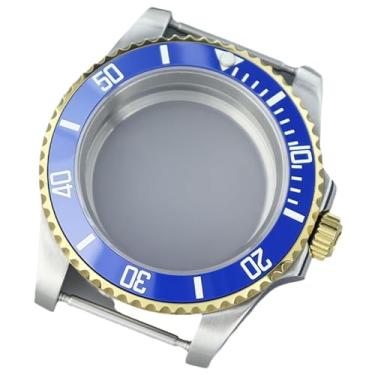 Imagem de FEIYASHI Caixa de relógio masculina de aço para mergulho SUB de 40 mm, vidro safira para NH35 NH34/36 8215 2824, acessórios de relógio (capa inferior sólida 6, para movimento NH35 34 36 38)