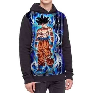 Imagem de Moletom Com Capuz Serie Dragon Ball Goku Ref:132 - smoke, Preto, GG