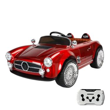 Imagem de Mini Carro Elétrico Retrô 12V Controle Remoto Infantil Vermelho Importway Bw-321 Vm Motorizado