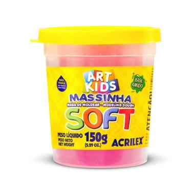 Imagem de Massa de modelar Soft 150g Rosa 107 Acrilex