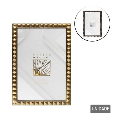 Imagem de Porta Retrato de Ferro 10x15 Moldura Escovada - Tudo em Caixa