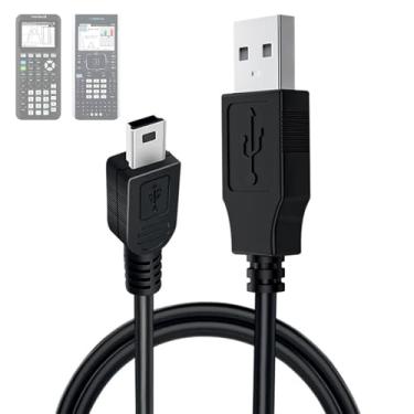Imagem de Carregador TI 84 Plus CE: Cabo de carregamento TI-84 Nspire - TI84 Cabo de carregamento para calculadora gráfica TI84 para Texas Instruments C Silver Edition Ti-nspire CX CAS II C TI-83 TI-85 TI-89 TI