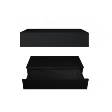 Imagem de Penteadeira Suspensa com Gaveta Multifuncional Corrediça Organizadora Maquiagens Hall de Entrada(Preto)