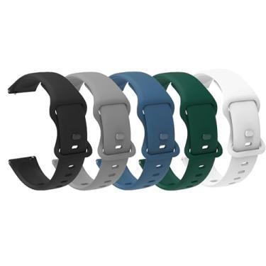 Imagem de Lamshaw Compatível com pulseiras de relógio inteligente Monowul, pulseira de substituição esportiva de silicone macio de liberação rápida compatível com Sootingot P70, relógio inteligente Monowul P70