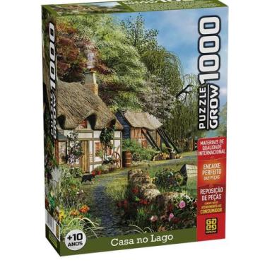 Imagem de Puzzle 1000 peças Casa no Lago - Grow