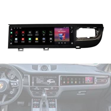 Imagem de Tela Co Pilot de 14,5 polegadas para Porsche Macan 2018-2023, tela de entretenimento de passageiros, Android, carro, estéreo, GPS, reprodutor multimídia, navegação (8+128)