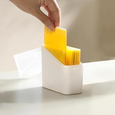 Imagem de Organizador organizador de frescor para cozinha, caixa de armazenamento, geladeira doméstica, organizador de porta lateral, branco