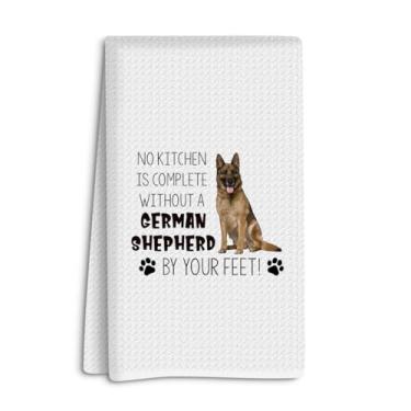 Imagem de Pastor alemão toalhas de cozinha altamente absorventes panos de prato, presentes de pastor alemão para mulheres, presentes de mãe pastor alemão, toalhas de mão de cachorro, toalhas de chá para