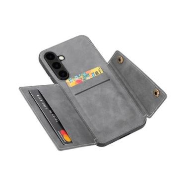 Imagem de Capa De Couro Para Celular Samsung Galaxy S25 Ultra S24 FE S23 S22 Ult