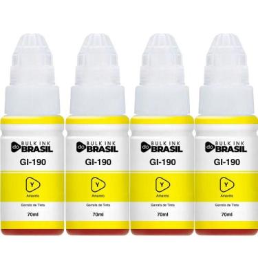 Imagem de KIt 4 Tintas Para G3110, G3111, G4100 G2100 G2110 Gi-190 - Bulk Ink Do