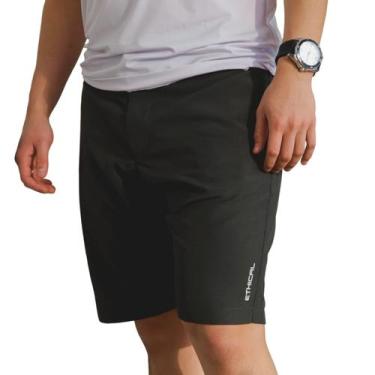 Imagem de Bermuda em Sarja Masculina Ethical Preto, Preto, 44