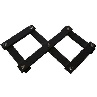 Imagem de Cabideiro De Parede Sanfona Preto Em Mdf