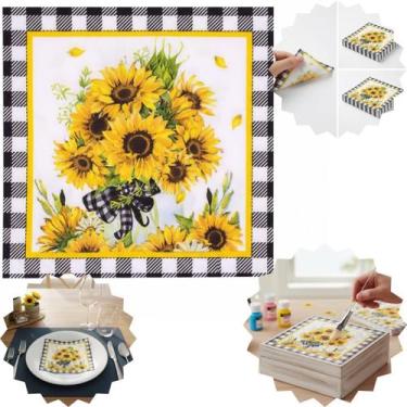 Imagem de Kit 20 guardanapos para decoupage estampas variadas decorações em mesa
