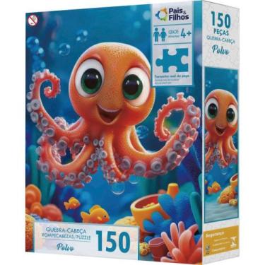 Imagem de QUEBRA-CABEÇA Cartonado Polvo 150 Peças Pais & Filhos - Pais e Filhos