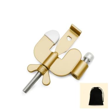 Imagem de Szhdxsy, Fechadura de porta portátil, fechadura de porta portátil ajustável, fechaduras de segurança de porta ajustáveis, para uso em famílias, turismo, hotéis e apartamentos, com tampas de silicone