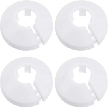 Imagem de Anel de decoração de tubo de incêndio de plástico PP de 20 mm - Colares de válvula de ângulo de fácil instalação tampa de decoração de tubulação cobertura de drenagem