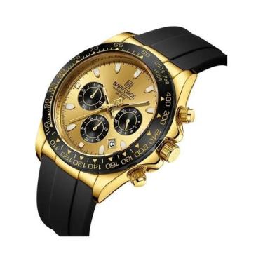 Imagem de Relógio De Pulso Masculino NAVIFORCE NF8054 Com Pulseira De Silicone C