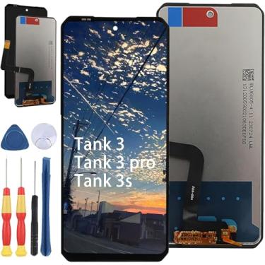 Imagem de Yuxyiony Nova tela de substituição para tela LCD Unihertz Tank 3 / Tank 3 pro/Tank 3s tela de reparo e acessórios de ferramentas de substituição.