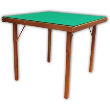 Imagem de Mesa  Poker Truco Carteado Baralho Cartas Quadrada Dobrável - Tacolând