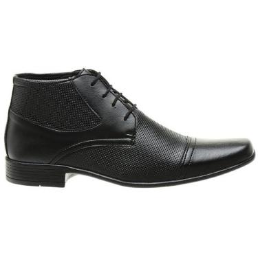 Imagem de Bota Social Cano Médio Conforto Casual Cadarço Elegante Masculina - Sa