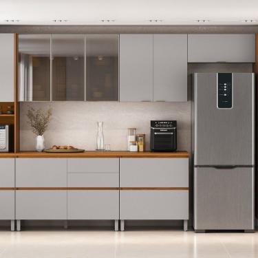 Imagem de Cozinha Completa Modulada 7 Peças 100% Mdf Lumina Itatiaia Cinamomo-fendi