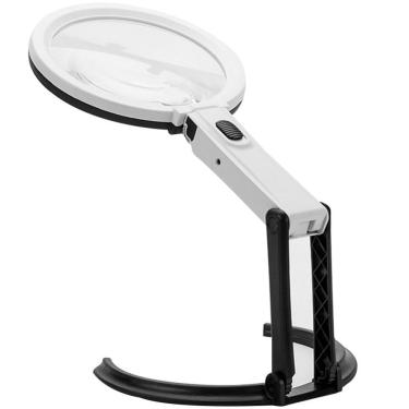 Imagem de Lupa de Mesa | Ampliação 2x e 5x | 10 LEDs