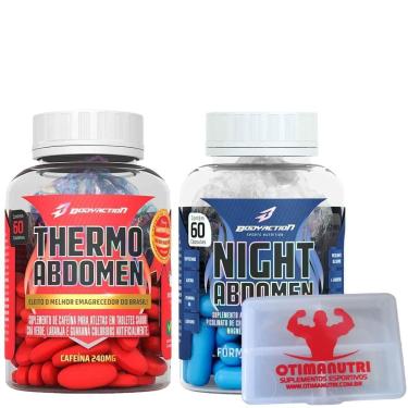 Imagem de Kit Emagrecedor Abdomen - Dia E Noite - 120 Capsulas Body Action-Unissex