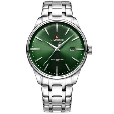Imagem de Relógio De Quartzo Masculino Pulseira De Aço Inoxidável Resistente à água Verde