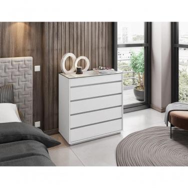Imagem de Comoda 5 Gavetas Serena Branco