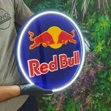 Imagem de Painel Red Bull Acrílico Neon 45cm C/controle - by hands decor