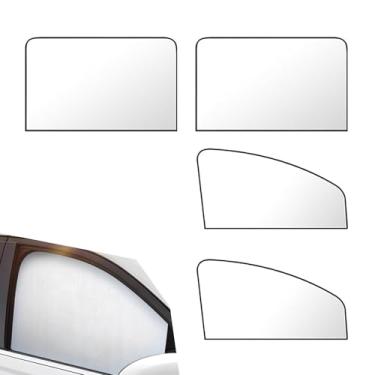 Imagem de Dogary 4 peças de persianas laterais para automóveis, persiana magnética para janela de carro, proporcionam uma experiência legal para cochilar, trocar de roupa, universal para a maioria dos