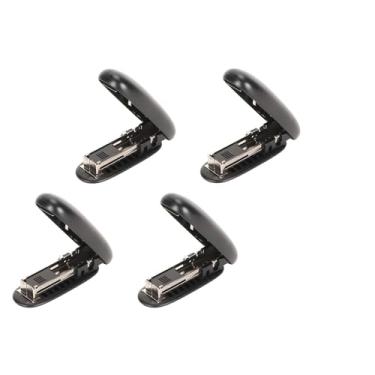 Imagem de Mini grampeador Grampeador de mesa de escritório Grampeador pequeno para mesa Grampeadores manuais Design dobrável Material premium Profundidade de alimentação de papel de 35 mm