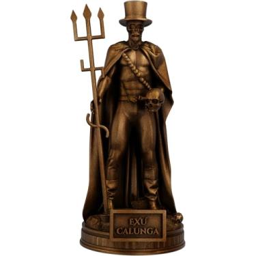 Imagem de Estátua Exu Calunga Umbanda Candomblé (Cor Cobre Antigo)