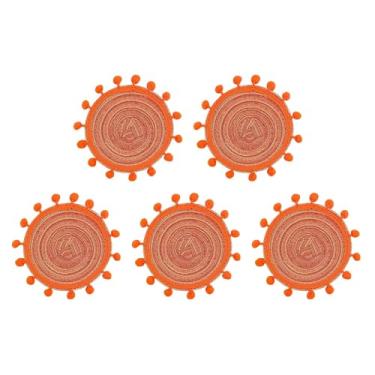 Imagem de Porta-Copos | 5 Peças Boho Anti-derrapante Moderno,Descansos De Copos De Algodão Tecido Para Bebidas | Para Chávena Caneca Garrafa Prato Sala Quarto Cozinha Bar Natal