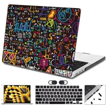 Imagem de Seanai Capa protetora de tela para MacBook Pro de 16 polegadas 2025 2024 2023 2022 2021 M4 A3403 A3186 M3 A2991 M2 A2780 M1 A2485 Pro/Max com Touch ID, capa rígida de plástico com padrão tical