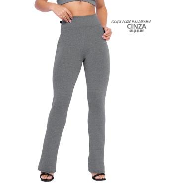 Imagem de Calça Flare Feminina Boca De Sino Bailarina Cintura Alta Pronta Entrega-Feminino