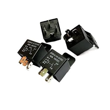 Imagem de Relé automotivo à prova d'água de 4 pinos 5 pinos 40A 12V Relés automotivos normalmente abertos CC 12V 24V 28V para farol de ar condicionado (5 pinos 24-28V 40A)
