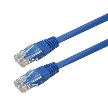 Imagem de Cabo de Rede 5Metros Cat5E Patch Cord Azul CB-017 - TSA