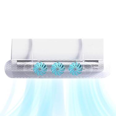 Imagem de Defletor de ar condicionado – Condicionador retrátil antivento, para- AC anti- direto com de três ventiladores para dormitório de apartamento