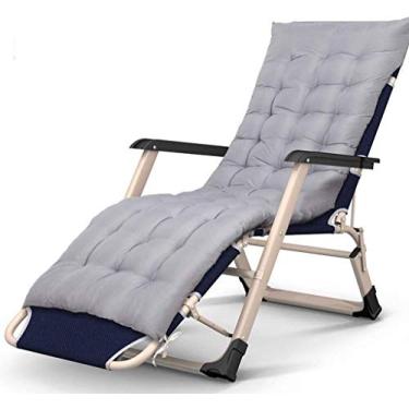 Imagem de Espreguiçadeira de jardim, espreguiçadeira, dobrável, confortável, reclinável de gravidade zero, terraço, dobrável, ajustável, suporta 200 kg, escritório, praia, poltrona, espreguiçadeira, pátio, cor